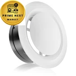 Hg Power 6 Soffit Vent, Adjustable Air Inch, White And Black. Fixed Price $21.60.