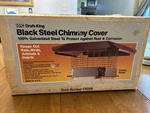 Draft-king Black Steel Chimney Cover CB099. Fixed Price $49.99.