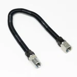 Whistle-free Gas Log Connector 1/2" Od Flex 18" Long Fittings Mip. Fixed Price $18.00.