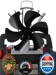 Voda Wood Stove Fan For Buddy Heater Powered Fireplace Thermoelectric 6. Fixed Price $55.04.