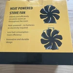 Voda Stove Newly Upgraded 4 Blades Heat Powered Eco Fans. Fixed Price $29.00.