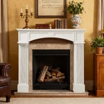 Modern Fireplace Mantel Surround White Frames With Legs, Wood. Fixed Price $159.99.