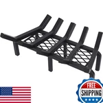 17" Cast Iron Fireplace Grate With Ember Retainer - Heavy Duty Log Holder. Fixed Price $99.38.