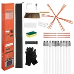 Sweep Kit, 33 Ft Maximum Extendable Length Brush, Clean. Fixed Price $80.99.
