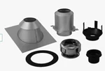 Nib Supervent JSC6DCSP 6" Stove Chimney Pipe Flat-ceiling Support Kit. Fixed Price $289.95.