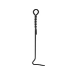 Achla Designs 18 Tall Black Mini Rope Fireplace Poker Wrought Iron Tool. Fixed Price $38.08.