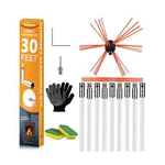 Sealegend 30 Feet Chimney Sweep Kit Brush Cleaning And Ro.... Fixed Price $71.45.