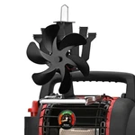 Sckee Wood Stove Fan, Heat Powered Fireplace With Bracket Large, Black. Fixed Price $46.99.