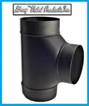 Gray Metals 5" X Stove Pipe Assembled Tee 24 Gauge Single Wall Black. Fixed Price $41.99.