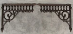 2 Victorian Eastlake Spindle Cast Iron Shelf Brackets Corner Wall Window Accent. Fixed Price $49.99.