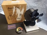 Jossacolar Powered Buddy Heater Fan SF115S Works On Wood Stovetop Black. Fixed Price $20.99.