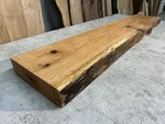 Figured Wood Fireplace Mantel/live Edge Oak/rustic Mantlepiece. Fixed Price $405.00.