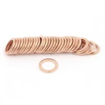 Uxcell 10MMX14MMX1.5MM Copper Crush Washer Flat Seal Gasket 50PCS. Fixed Price $15.17.
