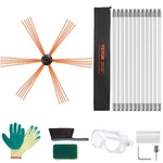 39 Feet Chimney Sweep Kit, W/ 12 Reinforced Nylon Flexible Rods, Ergonomic. Fixed Price $86.75.