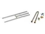 American Fire Glass Burner H-style SS-H-24 Stainless Steel Natural Gas 24" X 6". Fixed Price $49.99.