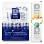 10 Gram X 60 Pk "dry & Dry" Food Grade Orange Indicating Silica Gel Packets. Fixed Price $17.99.