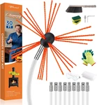30 Feet Chimney Sweep Kit, Ergonomic Cleaning Extends Up To. Fixed Price $76.01.