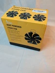 Voda 8-BLADE Heat Powered Wood Stove Fan Non Electric Fireplace VDSF624GU. Fixed Price $39.99.
