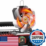 Xtimes Wood Stove Fan Heat Powered Fireplace With Magnetic Thermometer. Fixed Price $32.86.