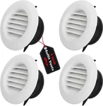 Wadoy Soffit Vents Inch For Exhaust Fan With Screen 4PCS-ABS-4 In., White. Fixed Price $25.81.