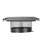 Hy Chimney Cap 12"BLACK Galvanized Steel Round Bolt-on Single Flue. Fixed Price $117.88.