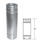 Duravent 4" X 12" Straight Length Chimney Pipe 4PVP-12. Fixed Price $48.06.