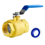 Wisewater 2" Npt Full Port Brass Ball Valve, With 1/4 Turn Blue Handle, 600 W.... Fixed Price $88.25.