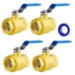 Wisewater 3/4" Npt Full Port Brass Ball Valve, 3/4'' X Fip 4PCS,. Fixed Price $50.79.