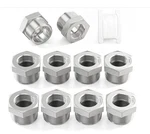 Taisher 10PCS 304 Stainless Steel Reducer Hex Bushing, 1/2" Npt Male 1/4". Fixed Price $16.99.