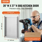 Bbq Access Door, 20W X 27H Inch Single Outdoor Kitchen Outside Cabinet. Fixed Price $72.60.