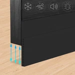 Door Draft Stopper For Huge Gap 3" X 39" Adjustable Widened Under. Fixed Price $18.42.