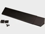 Black Adjustable Fireplace Hood For 28 To 48" Harmony Burners. Fixed Price $65.00.