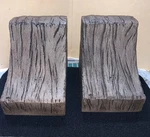 Two Fireplace Mantle Corbels New Concrete Rustic Wood Look -nfpa Compliant. Fixed Price $59.00.