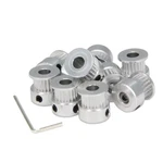 Zeberoxyz 10PCS/SET GT2 Pulleys Wheel 20 Teeth 6.35MM Bore Aluminum Timing Be.... Fixed Price $17.07.