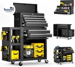 8-DRAWER Rolling Tool CHEST,3-IN-1 Box On Wheels With Lockable Steel Garage. Fixed Price $430.57.
