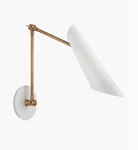 Visual Comfort Franca Double Library Wall Light White ARN2411 (missing Screws). Fixed Price $479.00.