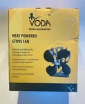 Voda Stove Newly Upgraded 4 Blades Heat Powered Eco Fans Open Box. Fixed Price $49.99.