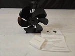 Jossacolar Wood Stove Fan Heat Powered, Fireplace 6-BLADE, Black New. Fixed Price $24.99.