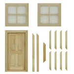 Cayway Pcs Dollhouse Windows, Miniature Wooden DOOR,1:12 Scale W.... Fixed Price $22.17.