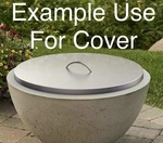 Stanbroil Round Fire Pit Cover 22" Stainless Steel For 19 Drop In, 18" Flat Pan. Fixed Price $40.00.
