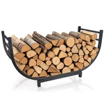 Facka Curved Firewood Rack, 30 Inch Indoor Outdoor Log Holder, Metal.... Fixed Price $41.17.