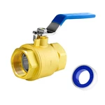 Wisewater 1" Npt Full Port Brass Ball Valve, With 1/4 Turn Blue Handle, 600 W.... Fixed Price $33.11.
