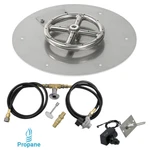 American Fireglass 12" Round Flat Pit Kit With Spark Ignition Propane. Fixed Price $470.24.