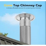 Vivohome 6" Cone Top Chimney Cap With Screen. Fixed Price $20.00.