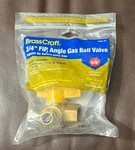 5/8X3/4 Ang Gas Valve, Partno PSSC-61, By Brass Craft Service Parts (e). Fixed Price $12.00.