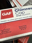 Master Flow Adjustable Chimney Cap Fits 8"X8" To 13"X13" & 8"-12" Dia In Black. Fixed Price $45.00.