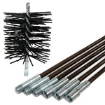 Midwest Hearth 6-INCH Round Poly Chimney Brush And 18-FOOT Fiberglass Black. Fixed Price $121.40.