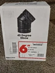 Selkirk Sure-temp In. 45 Degree Double Wall Smoke Pipe Elbow DSP6E4-1 Open Box. Fixed Price $63.88.