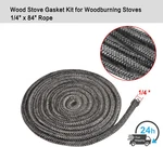 Wood Stove Gasket Kit (3/4" X 84" Rope) Replacement For Fireplace Doors Us. Fixed Price $16.27.