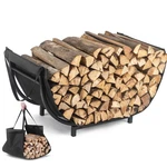 Facka Curved Firewood Rack, Indoor Outdoor Log Holder, Metal Firepla.... Fixed Price $29.22.